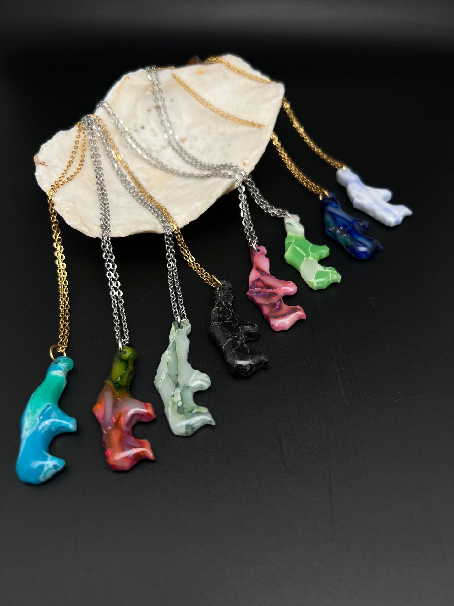Saipan Map Necklace