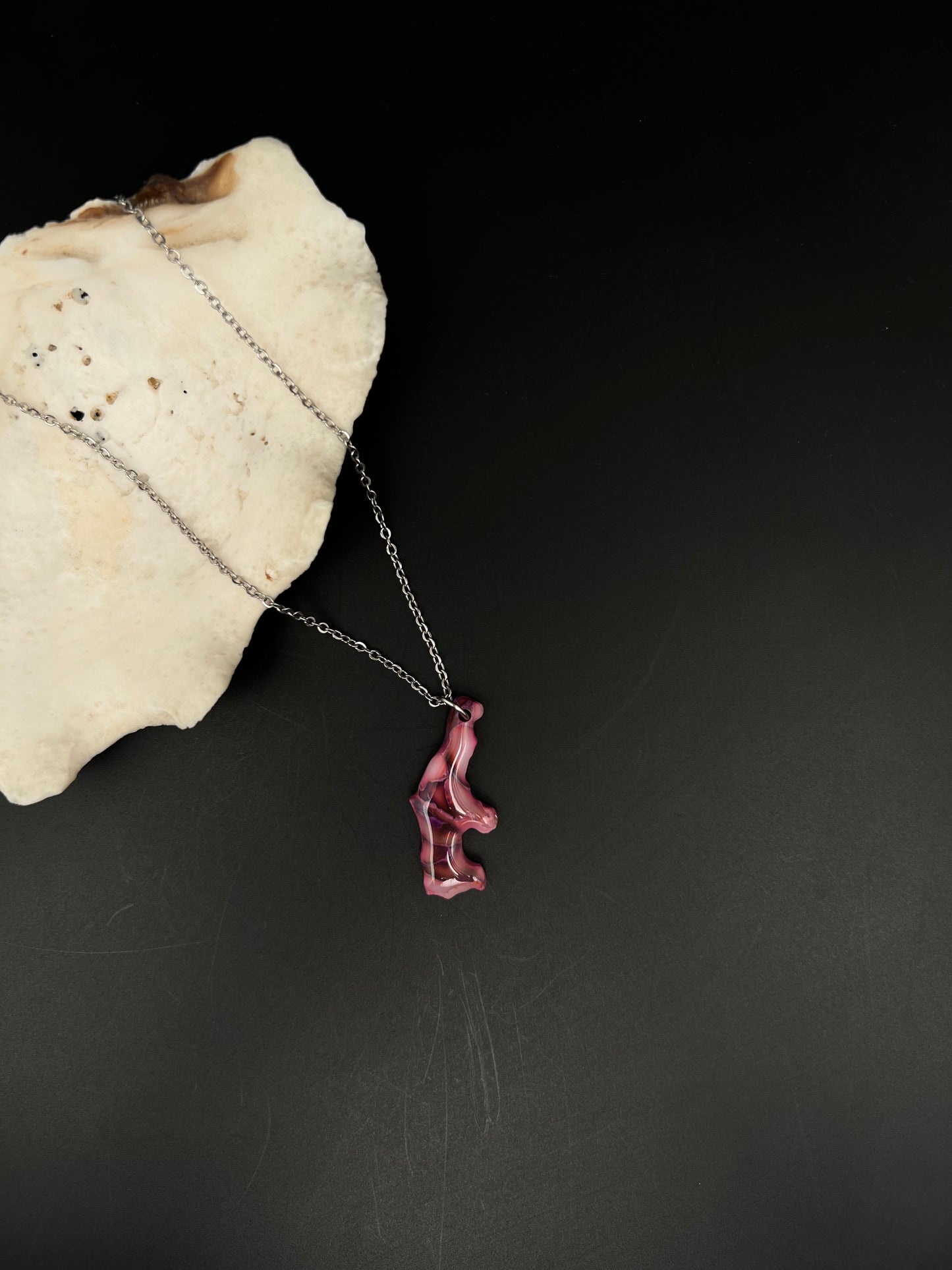 Saipan Map Necklace