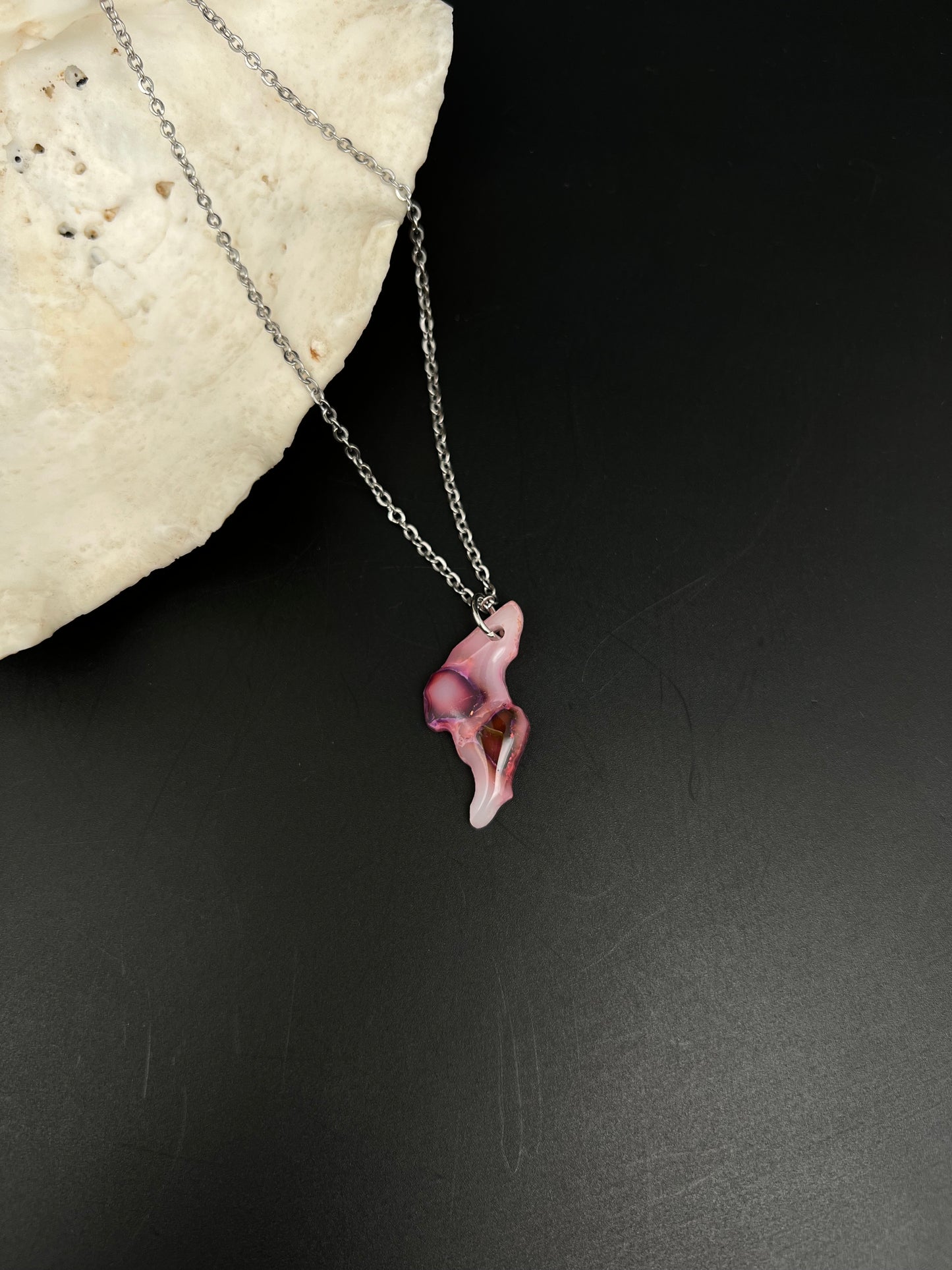Tinian Map Necklace