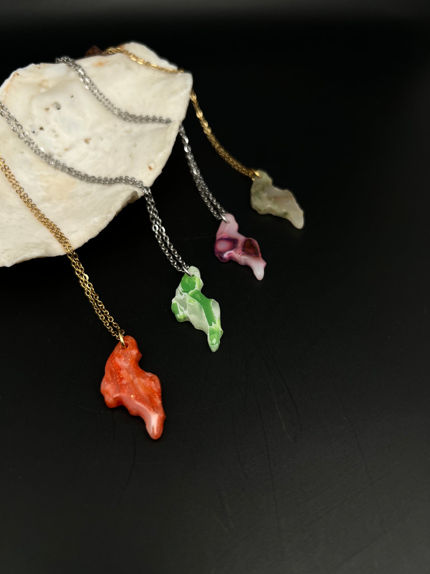 Tinian Map Necklace