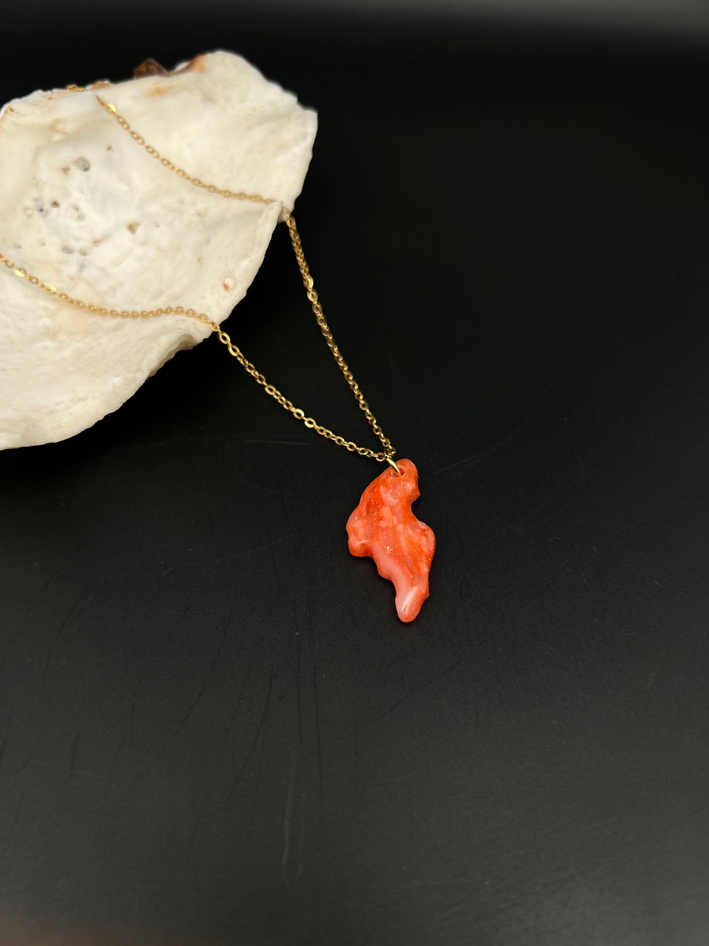 Tinian Map Necklace