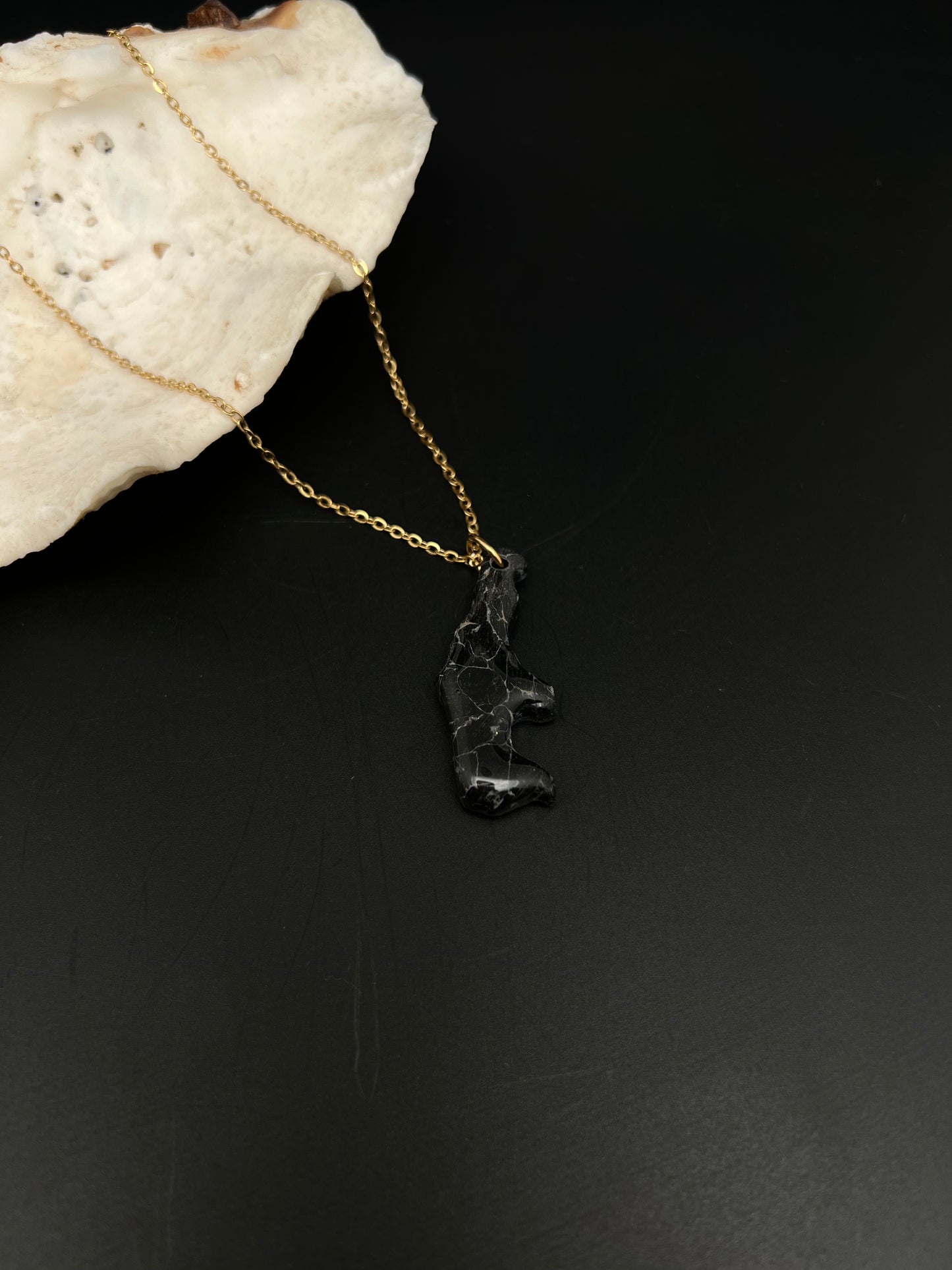 Saipan Map Necklace