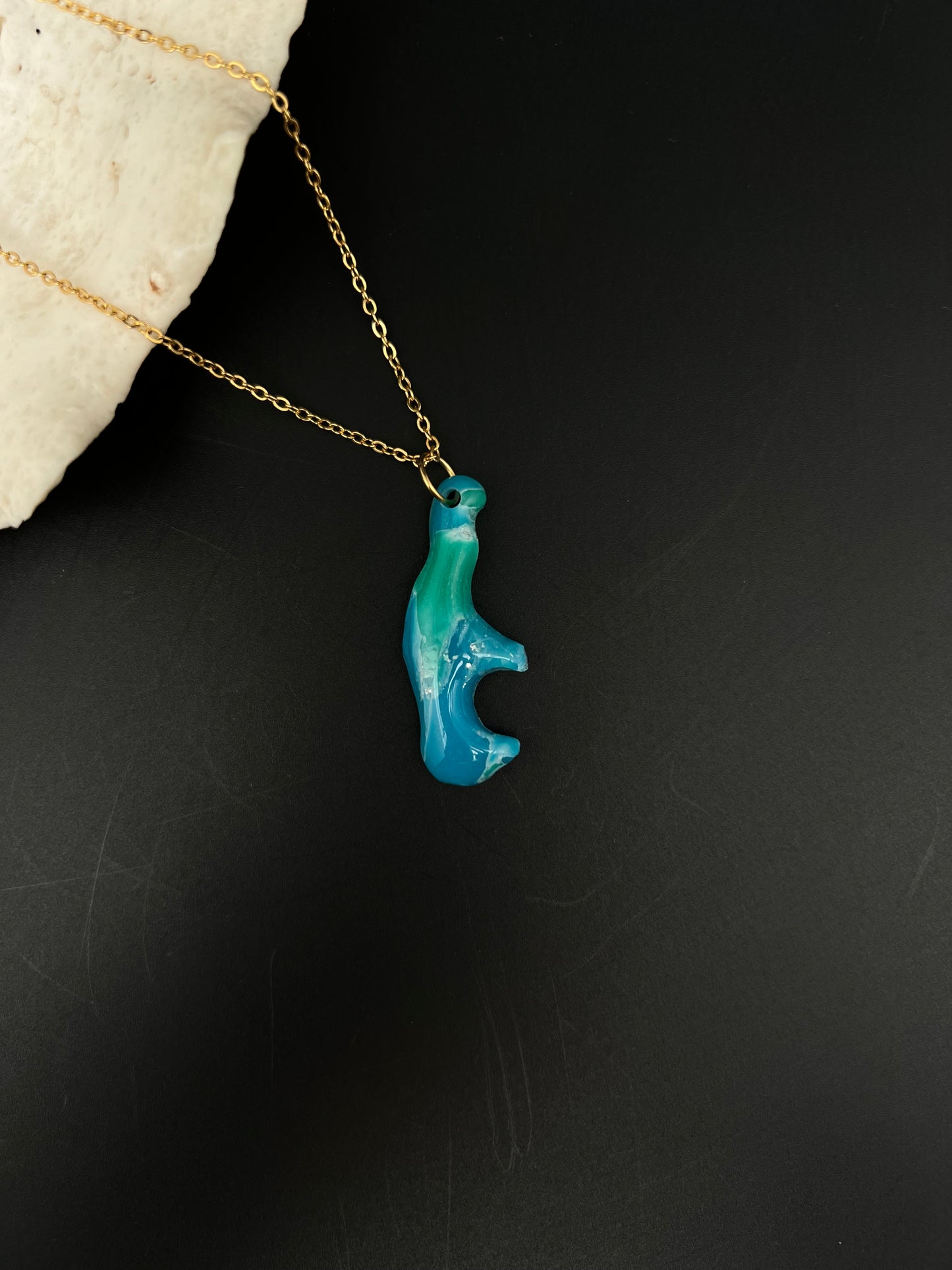 Saipan Map Necklace