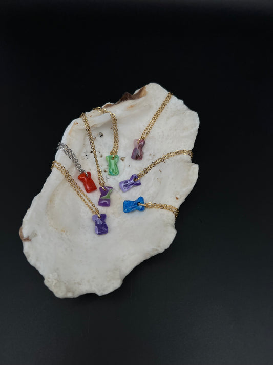 Mini Latte Stone Necklace