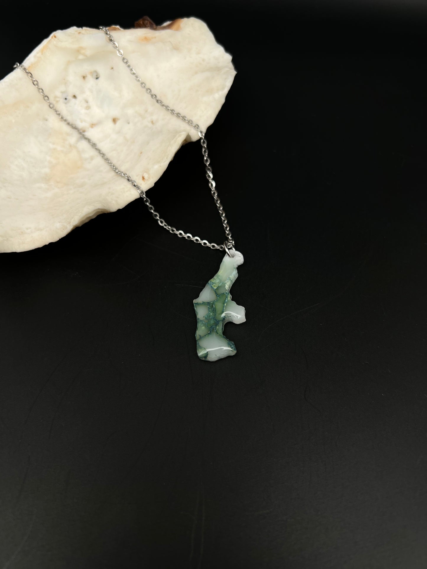 Saipan Map Necklace