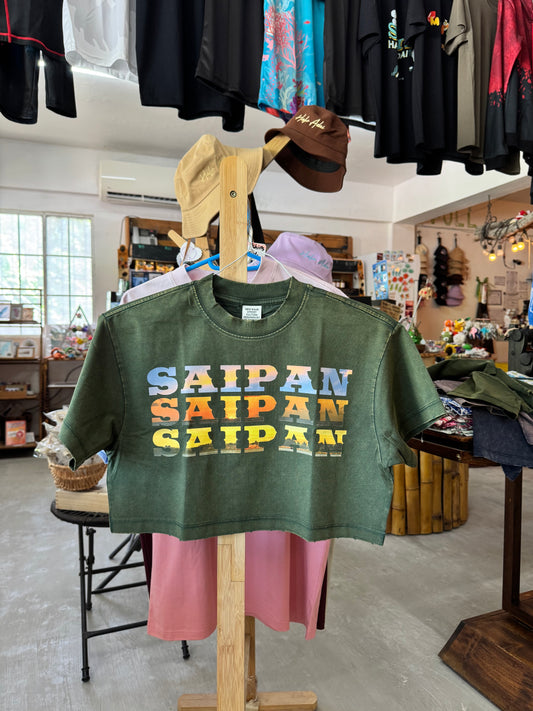 Saipan Sunset Crop Top