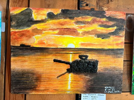 WWII M4 US Sherman Tank on Saipan