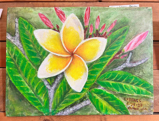 Plumeria Blossom 9x12