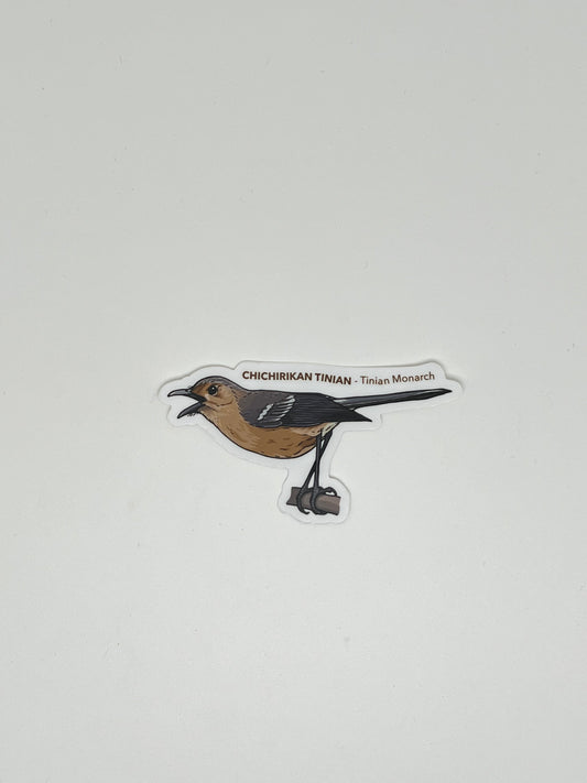 Tinian Monarch Sticker - Chichirikan Tinian